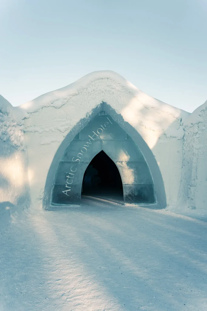 Sinettä Ice Hotel and Glass Igloos near Rovaniemi in Finnish Lapland